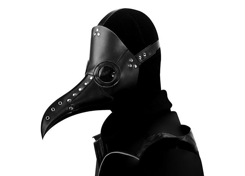 ペストマスク　 ハロウィン　レザー　バードマスク　仮装　ブラック