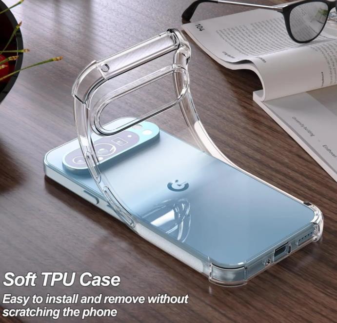 Google Pixel 9 9Pro прозрачный чехол покрытие пиксел pixel9 pixel 9 pro TPU амортизаторы уменьшение мягкий чехол прозрачный смартфон кейс 