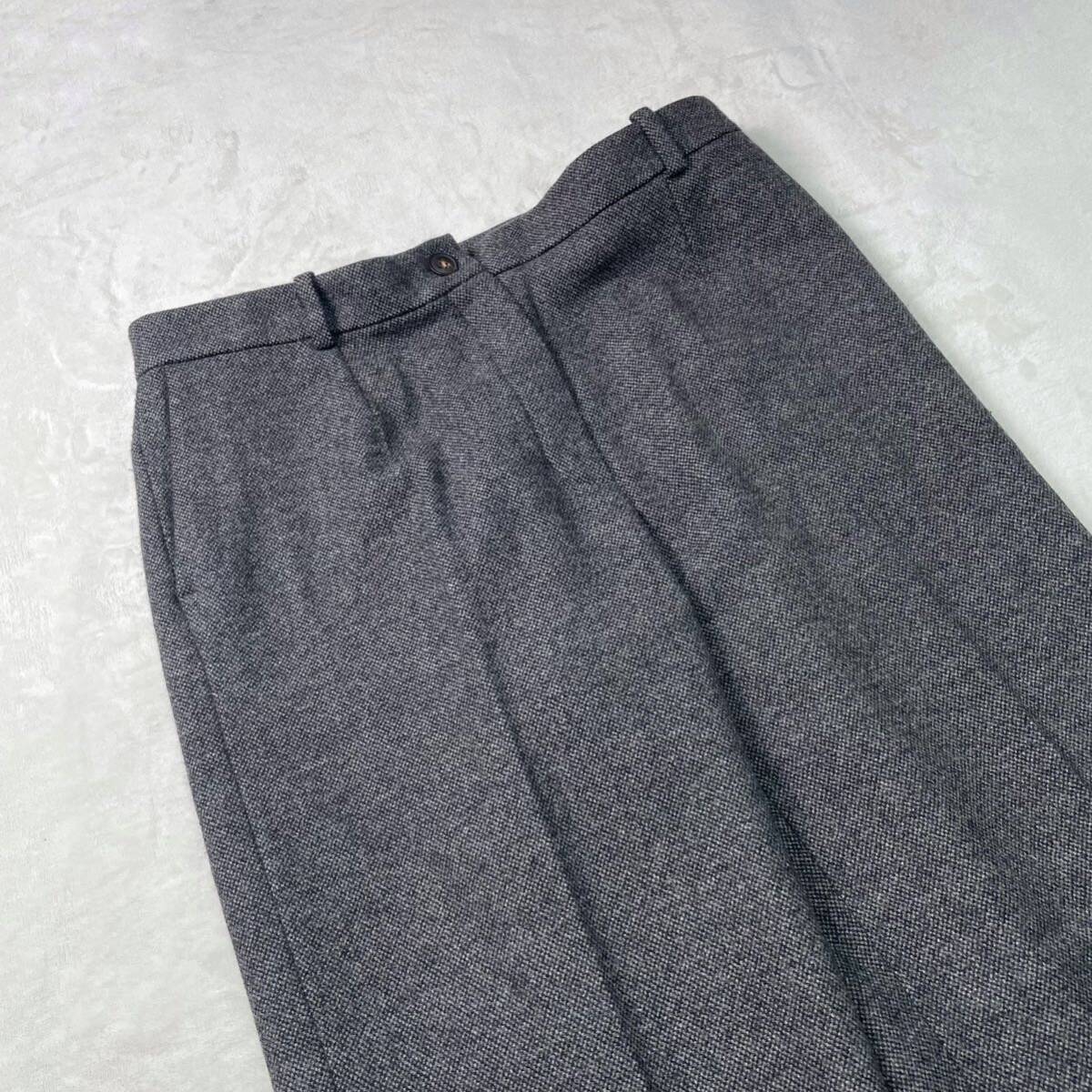 HERMES by Maison Martin Margiela tweed wide slacks エルメス HERMES by Maison Martin Margiela tweed wide slacks エルメス