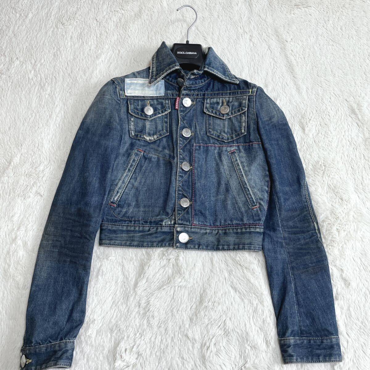 DSQUARED2 バックロゴ デニムジャケット Gジャン ディースクエアード ブルゾン