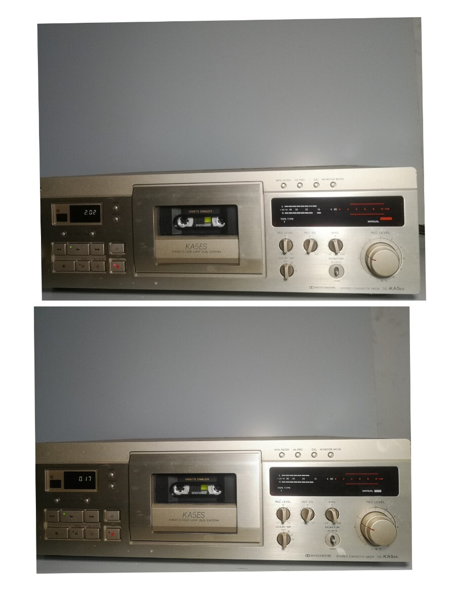【美品】SONY TC-KA5ES ゴールドカセットデッキ　リモコン付き SONY TC-KA5ES ゴールドカセットデッキ リモコン付き