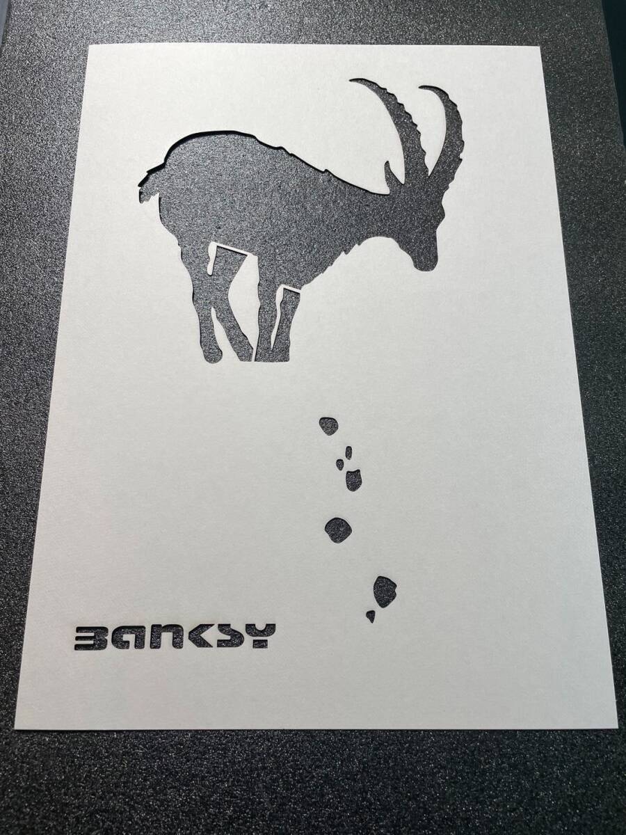 バンクシーステンシルシート　オマージュアート　BANKSY