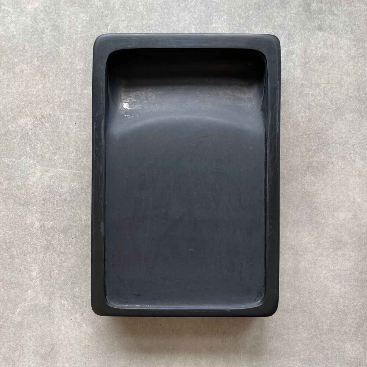 墨研】雨畑真石◇峯硯堂 峯硯作「自然硯」小硯◇