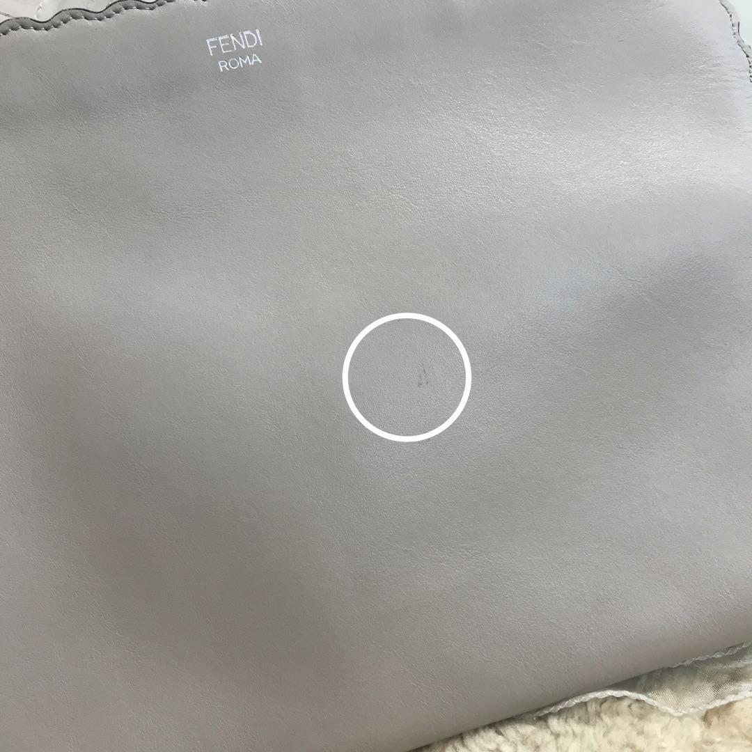 美品 FENDI フェンディ クラッチバッグ モンスター レザー 美品 FENDI フェンディ クラッチバッグ モンスター レザー