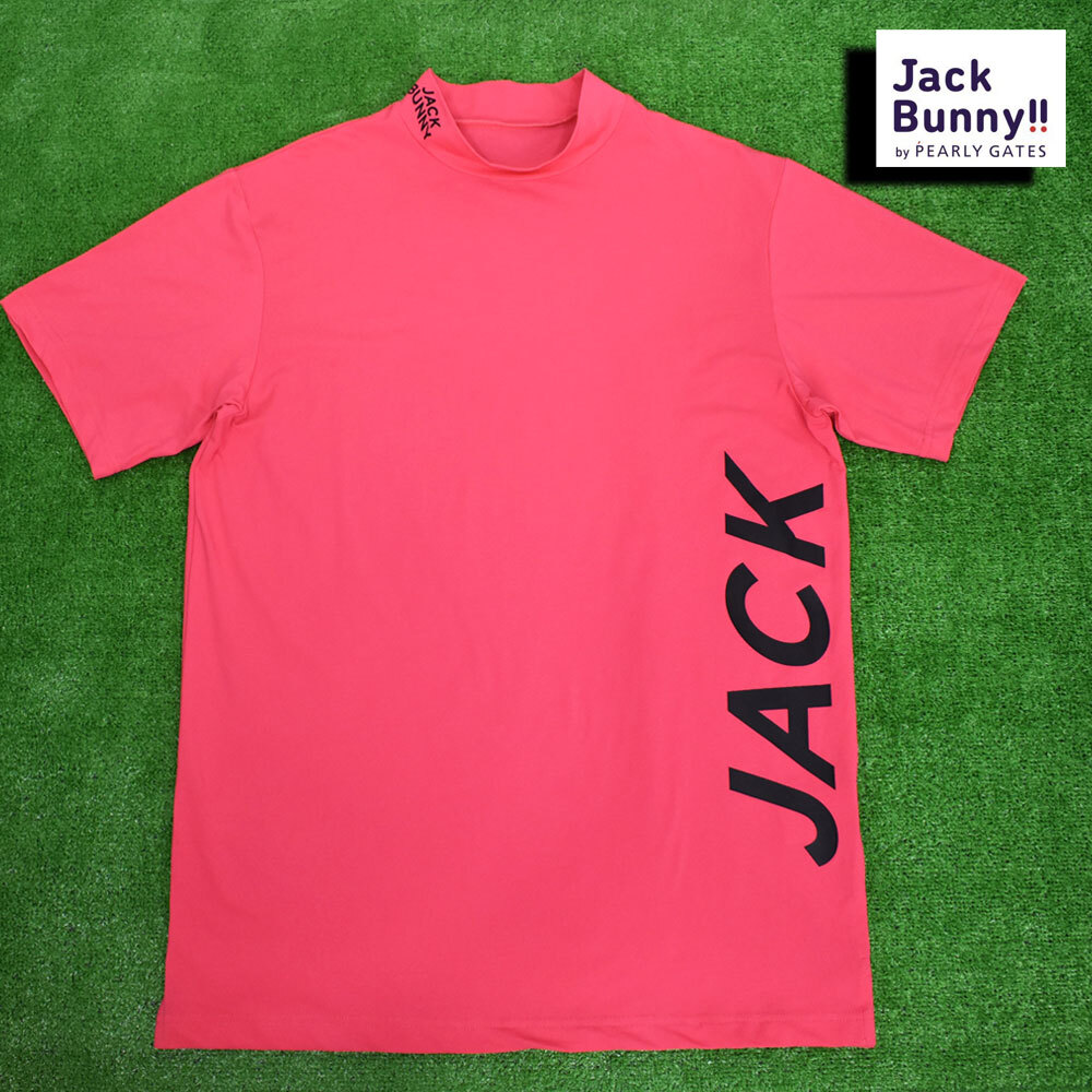 Jack Bunny!! ジャックバニー ゴルフ モックネック【ピンク/６】美品！
