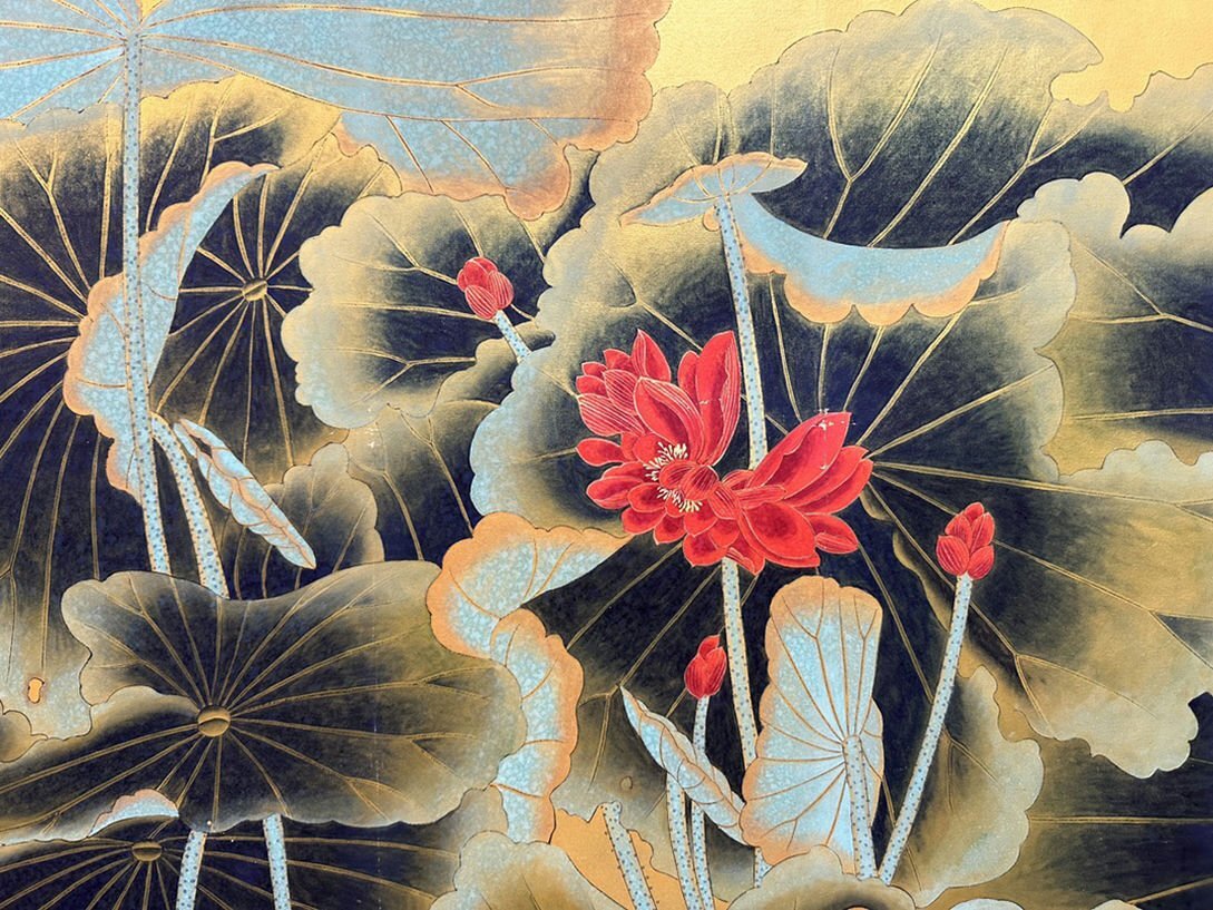 中国美術 唐物 掛軸 掛け軸 名画 肉筆保証 紙本 苗家溪畔(龍瑞 中国美術 唐物 掛軸 掛け軸 名画 肉筆保証 紙本 苗家溪畔(龍瑞
