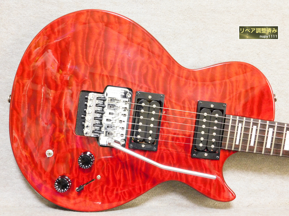 Grass Roots G-LP-49(赤) コイルタップSW付きレスポールタイプ Grass Roots G-LP-49(赤) コイルタップSW付きレスポールタイプ
