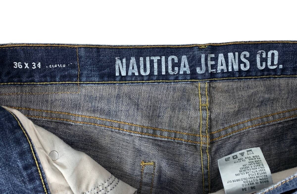 NAUTICA (no-chika) strut Denim pants 5 pocket zipper fly jeans W36 L34 indigo b lumen z/025