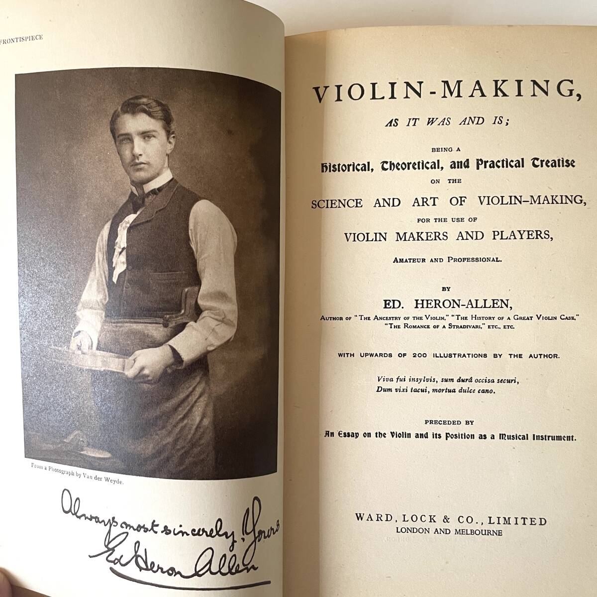 注目ブランド 状態良好!希少本!】バイオリン『Violin-Making, As It Was 雑学、知識