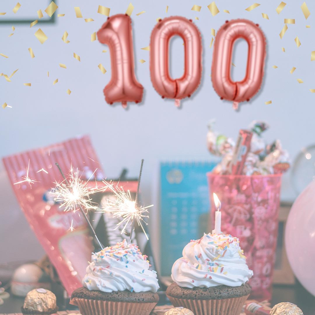 100 день праздника . украшение способ судно ba Rune церемния на рождение ребенка Okuizome комплект девочка розовое золото 