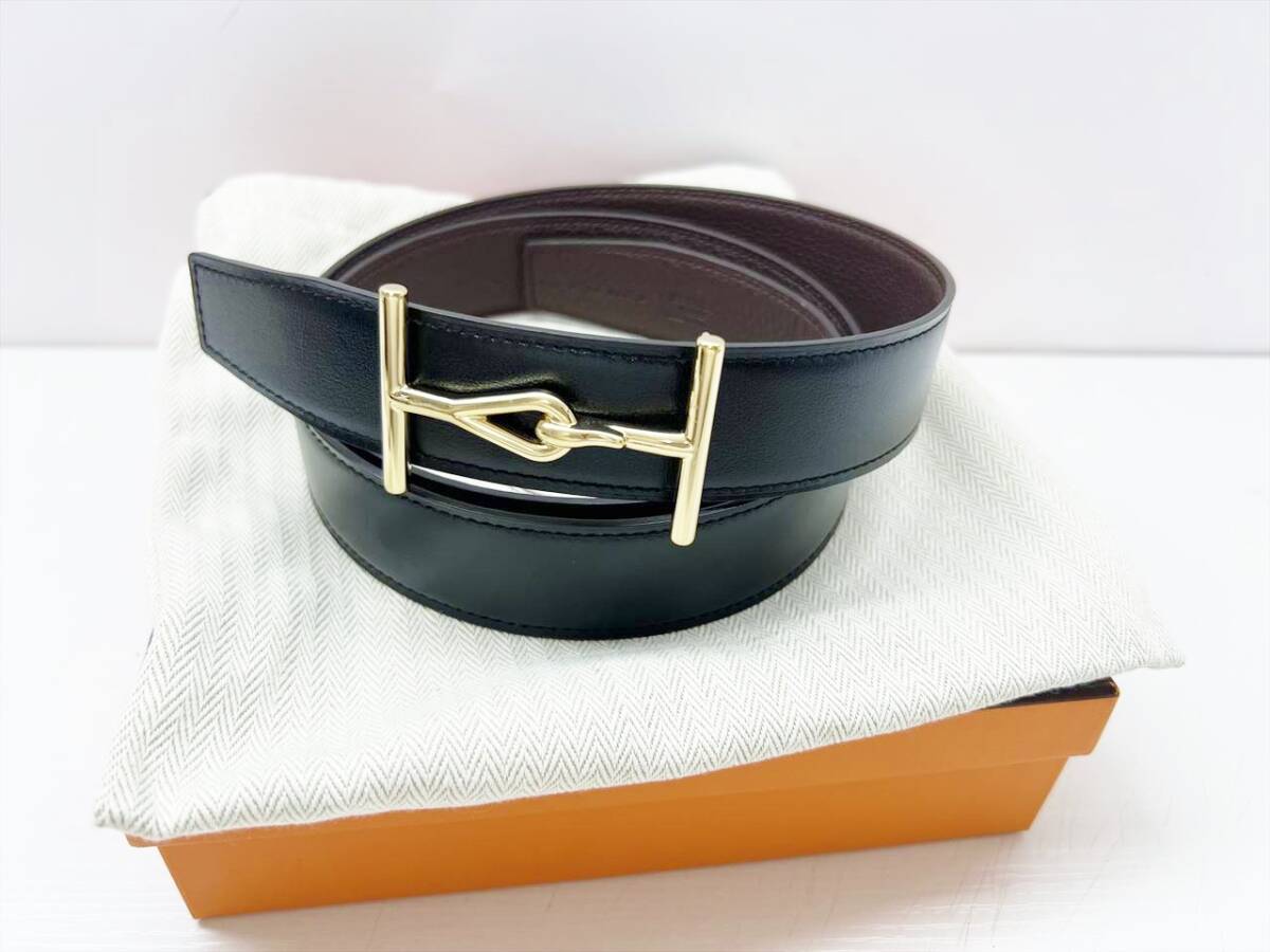 美品 HERMES エルメス ベルトバックル ジャンボ レザーベルト 美品 HERMES エルメス ベルトバックル ジャンボ レザーベルト
