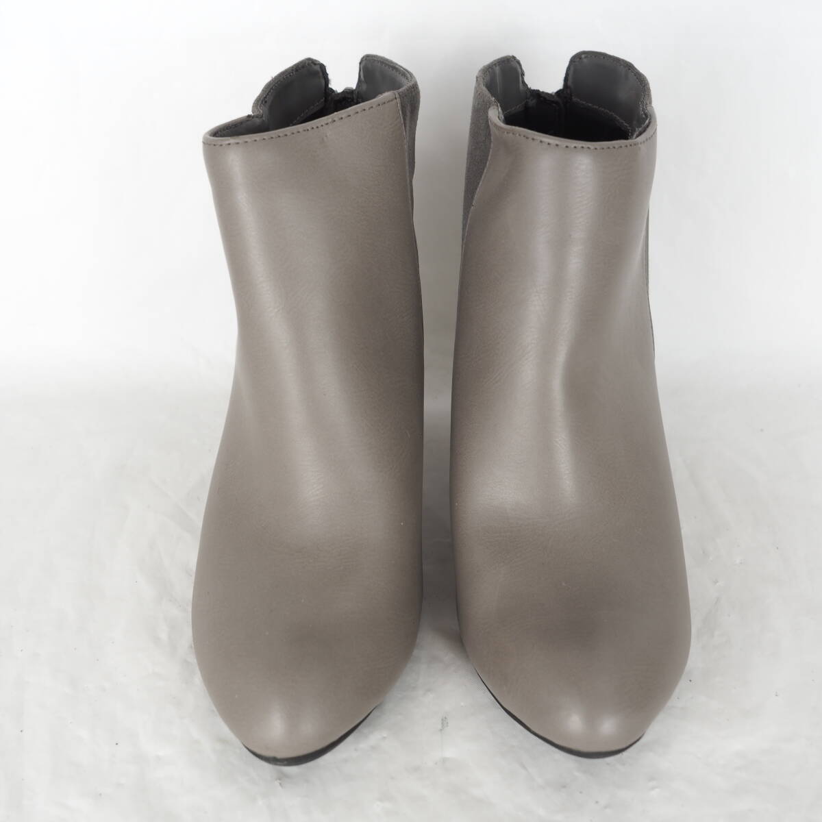 EB6077* женский короткие сапоги *S-22cm* серый 