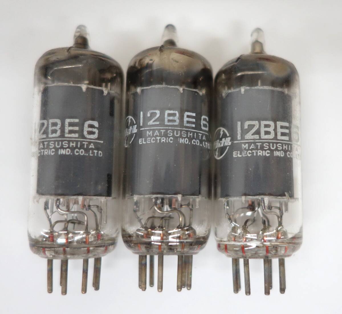 昭和レトロ　當(dāng)時物部品　パーツ　 ＊National ナショナル　松下電器産業(yè)株式會社 ＊ELECTRONIC TUBE 真空管　 ＊MODEL 12BE6 3點セット