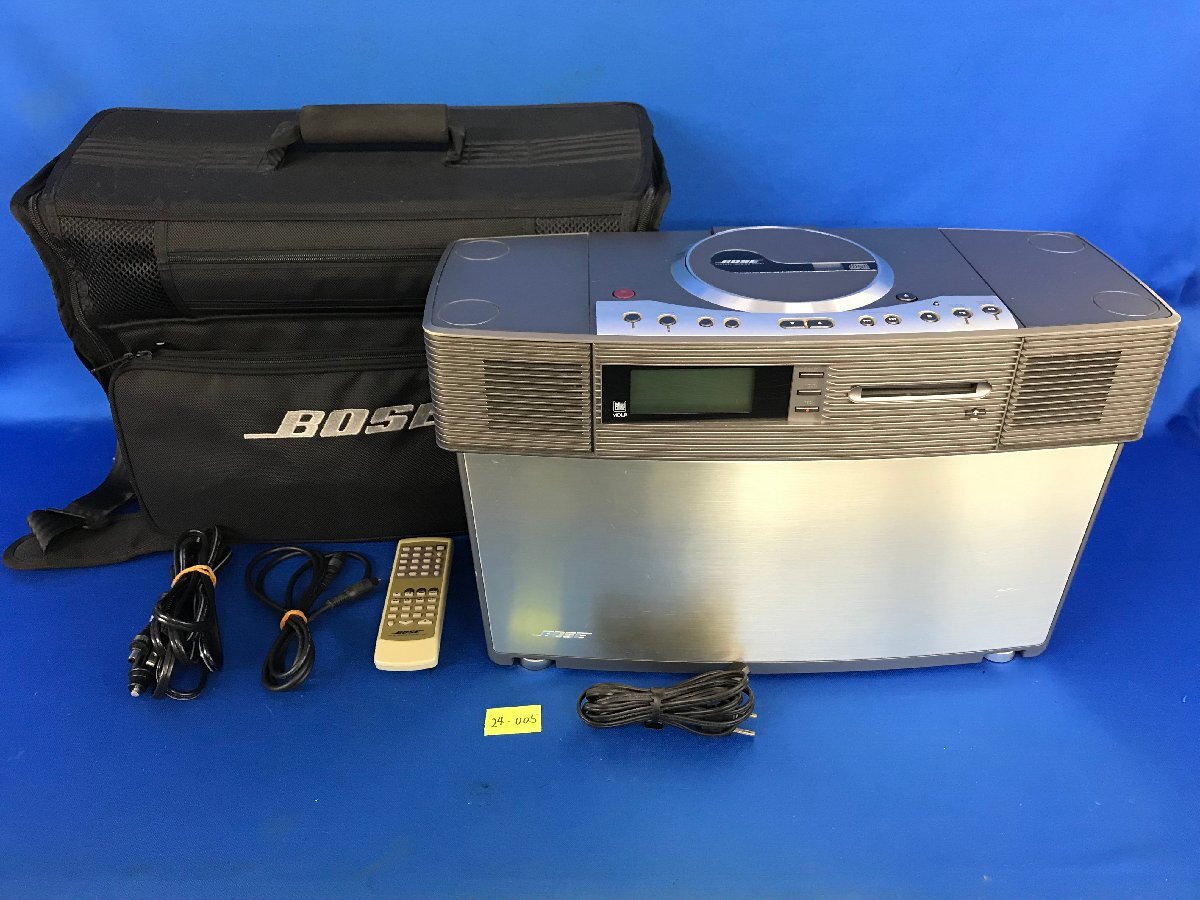 ★２４―００５★CDデッキ　BOSE Virtual Imaging Array STEREO MUSIC SYSTEM MODEL VIA CD/MD ラジオ 動作不良 リモコン付 ジャンク[140]