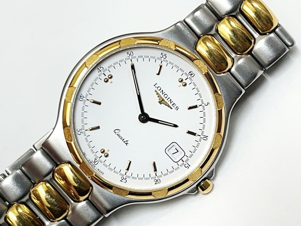 ☆LONGINES/ロンジン コンクエスト L1.614.3 メンズ腕時計《電池切れジャンク/中古品》☆ 