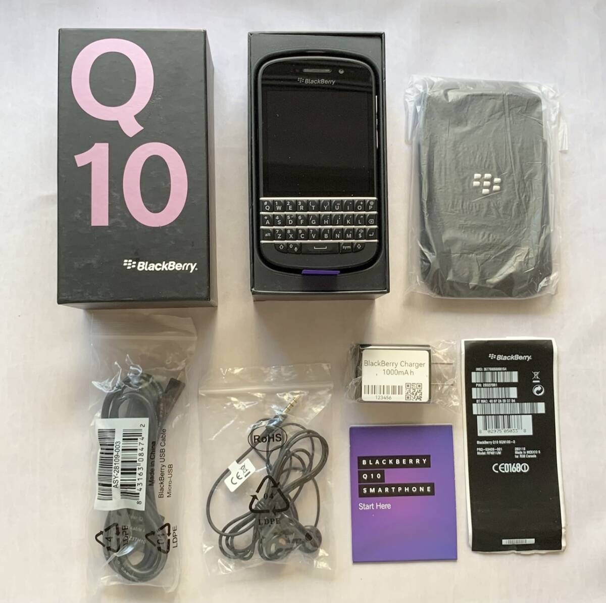 【スペアバッテリー付き】 新品 SIMフリー BlackBerry ブラックベリー Q10