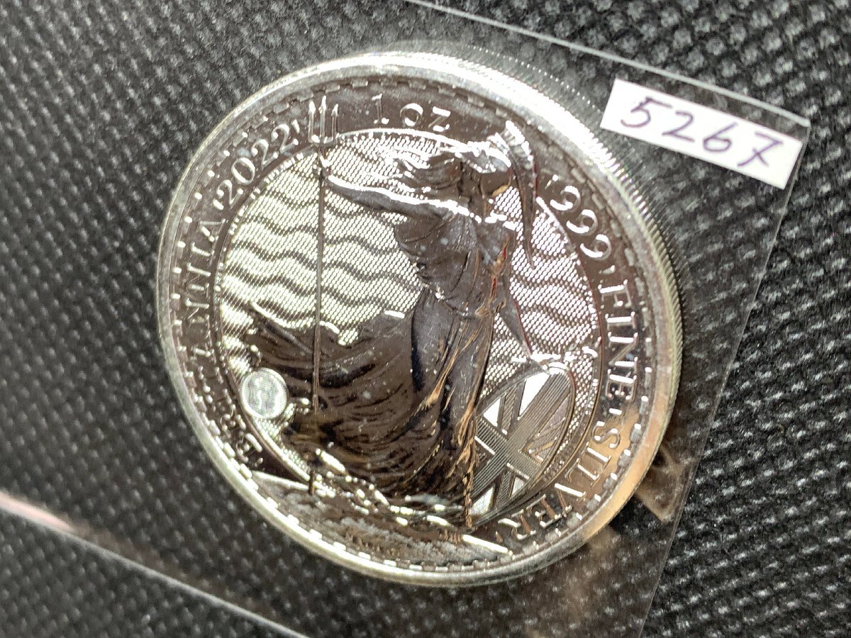 31.1グラム 2022年 (新品) イギリス「ブリタニア」純銀 1オンス 銀貨