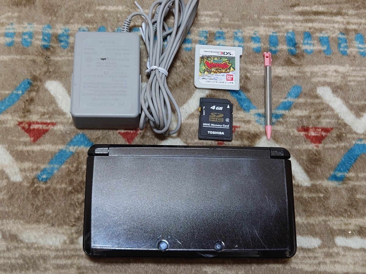 3DS 本体 充電器 タッチペン SDカード キョウリュウジャー