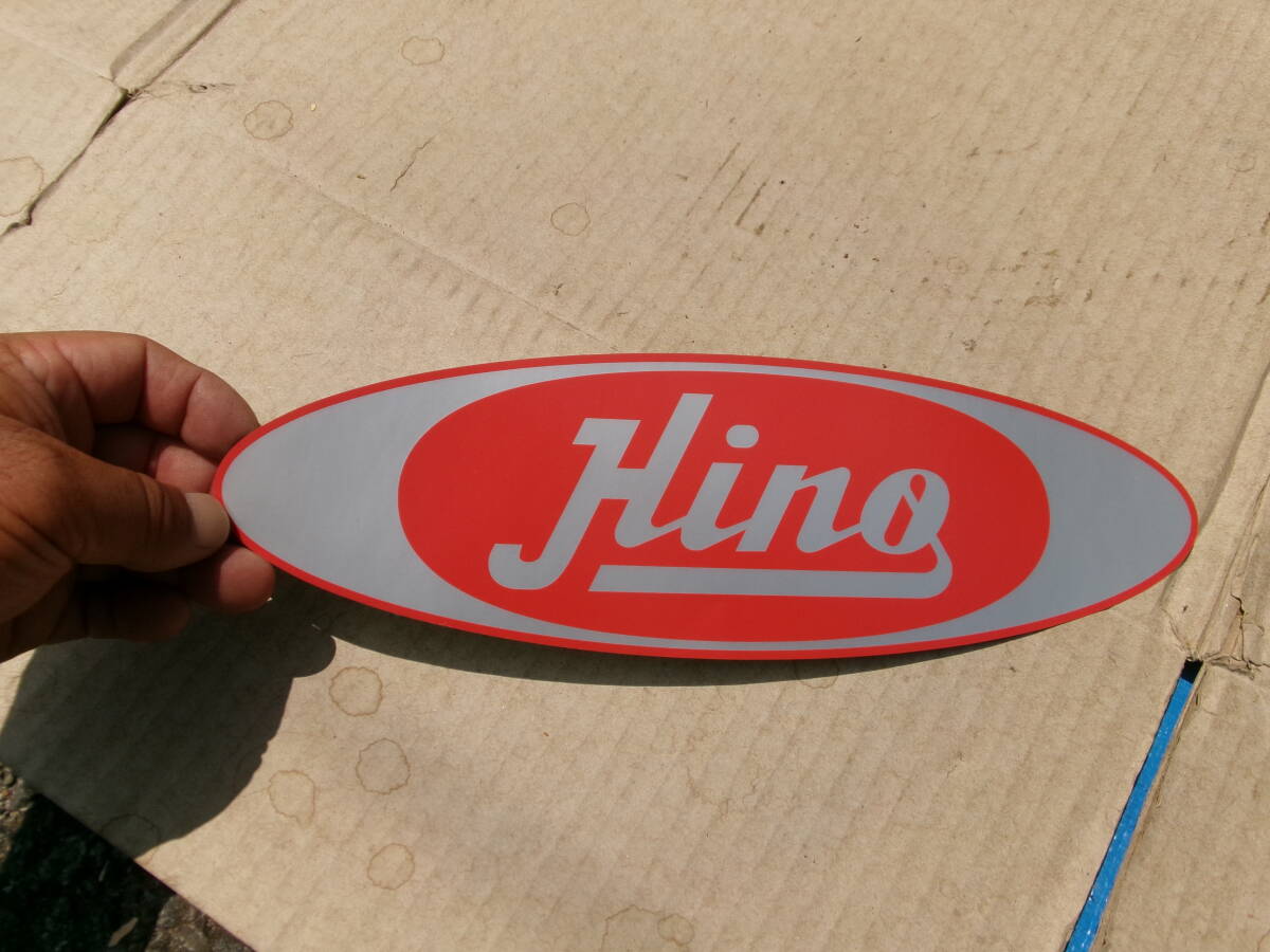 当時物、レトロ、デコトラ、日野純正品、昭和40年代タイプ、楕円型ステッカー、TC、kB、kF、ZM、HE、HH、ドルフィン、プロフィア、4D