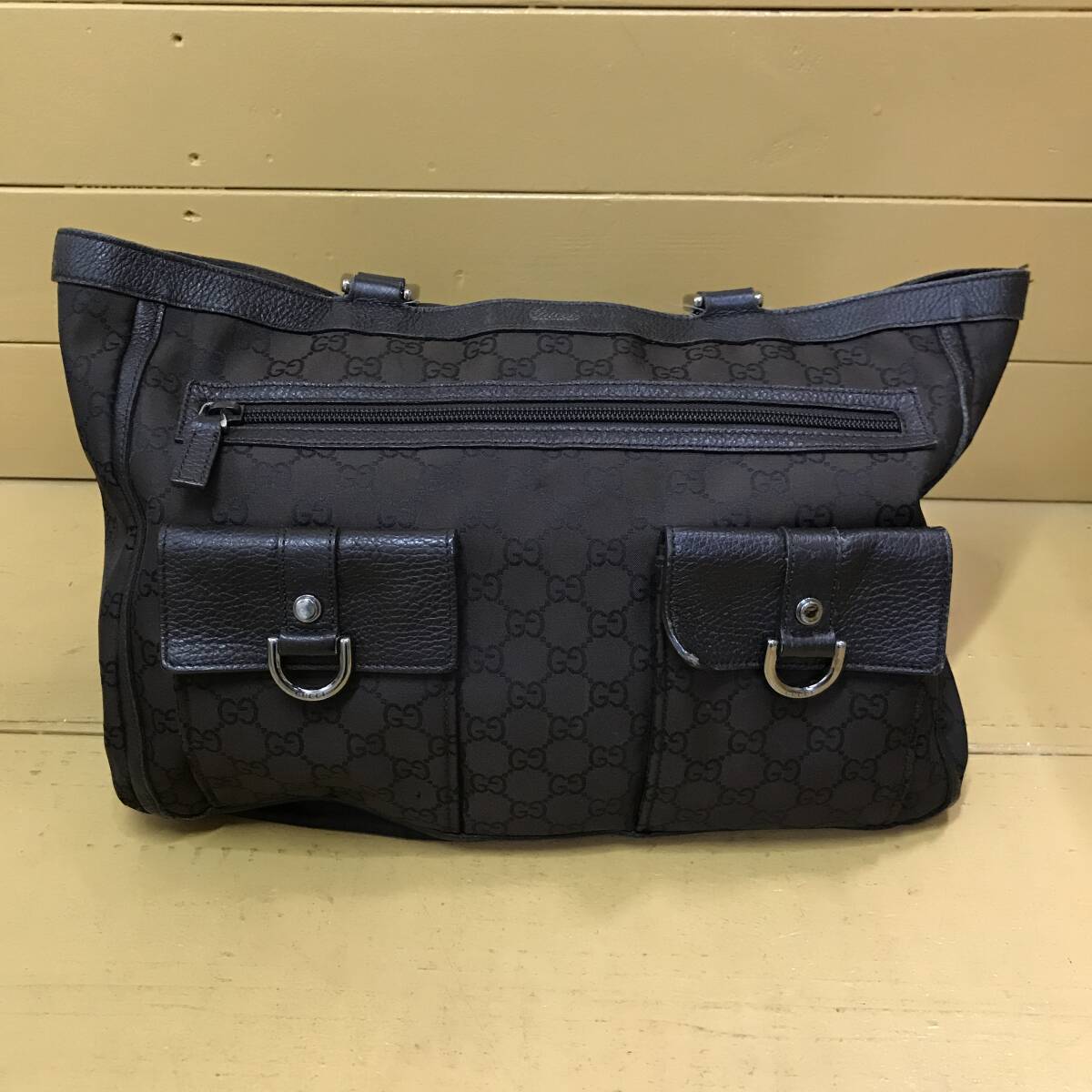 F072[バック]ジャンク　GUCCI グッチ GG柄 トートバッグ　268639