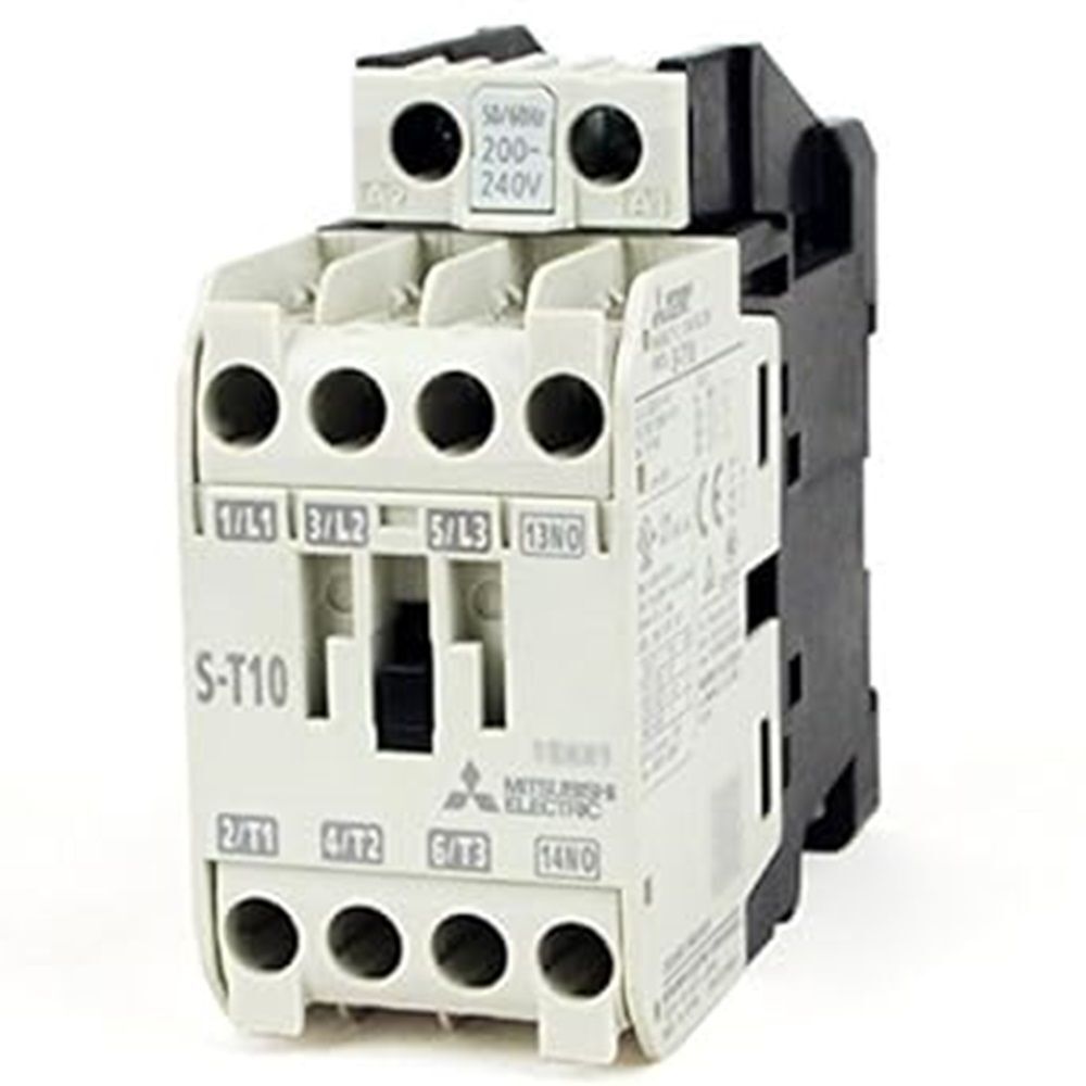 電磁接触器 (補助接点: 1a) (DINレール・ねじ取付) (充電部保護カバー) S-T10AC200V1a