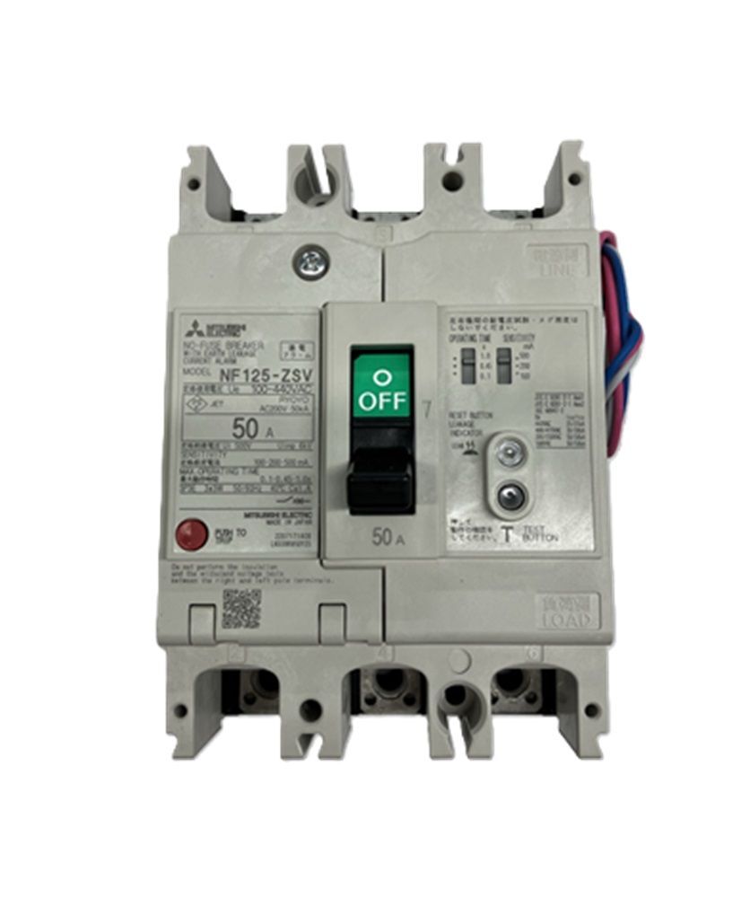 漏電アラーム遮断器) (3極) (AC 100-440V) 1.2.500MA NF125-ZSV-3P-50A