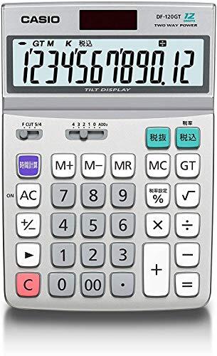  Casio green buy law conform calculator 12 column desk type DF-120GT-N eko Mark recognition 