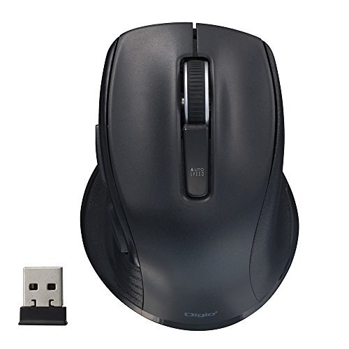 Digio2 F_line 5 button Blue LED mouse small size wireless quiet sound black 48391