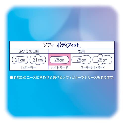 ソフィ ボディフィット ナイトガード 夜用 26cm 12枚×2個パック(unicharm Sofy)