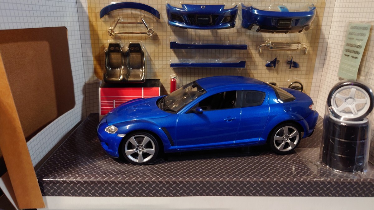 HOT WORKS RACING プロショップシリーズ　1/24 MAZDASPEED RX-8　ブルー　 ミニカー