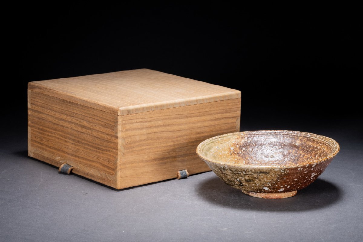 普通【善古堂】某有名オークション買入 時代物 備前焼 在銘 備前大皿 飾皿 共箱 和風インテリア 骨董品 古美術0724-199S01　