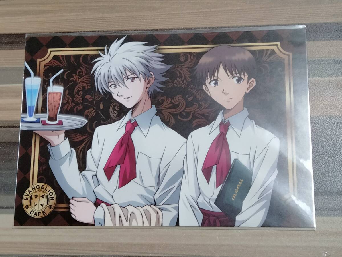 新世紀エヴァンゲリオン アニメイトカフェ 特典 ポストカード 全員集合 10枚 碇シンジ 渚カヲル ポストカード アニメイトカフェ