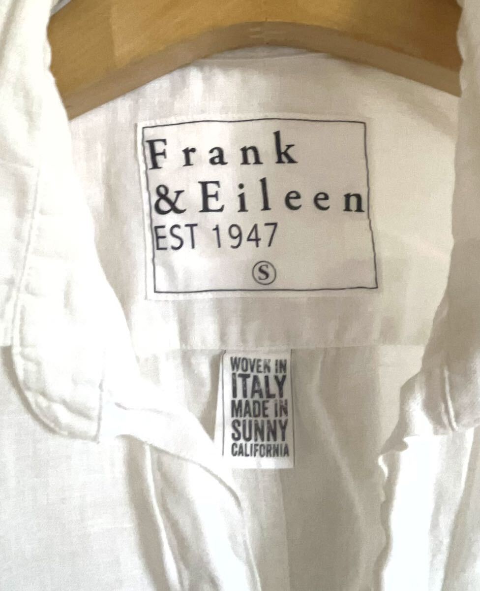 ロンハーマン 取扱 Frank&Eileen フランク&アイリーン S シャツ(WHITE) BARRY linen アメリカ製_画像3