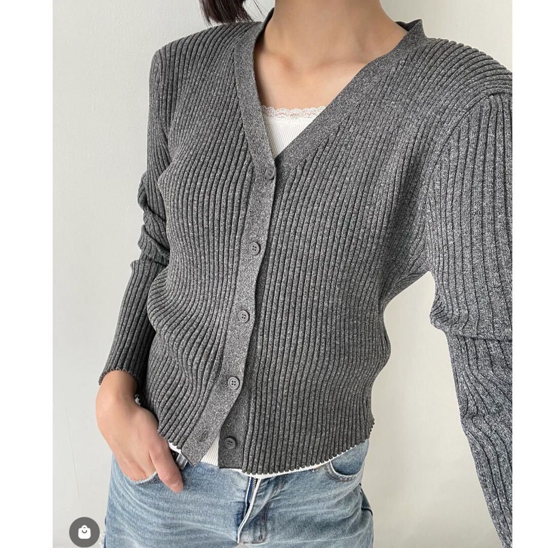 【新品】coca コカ　リブカーディガン_画像1