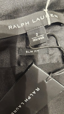  unused Ralph Lauren black shirt size 2[8953-1]