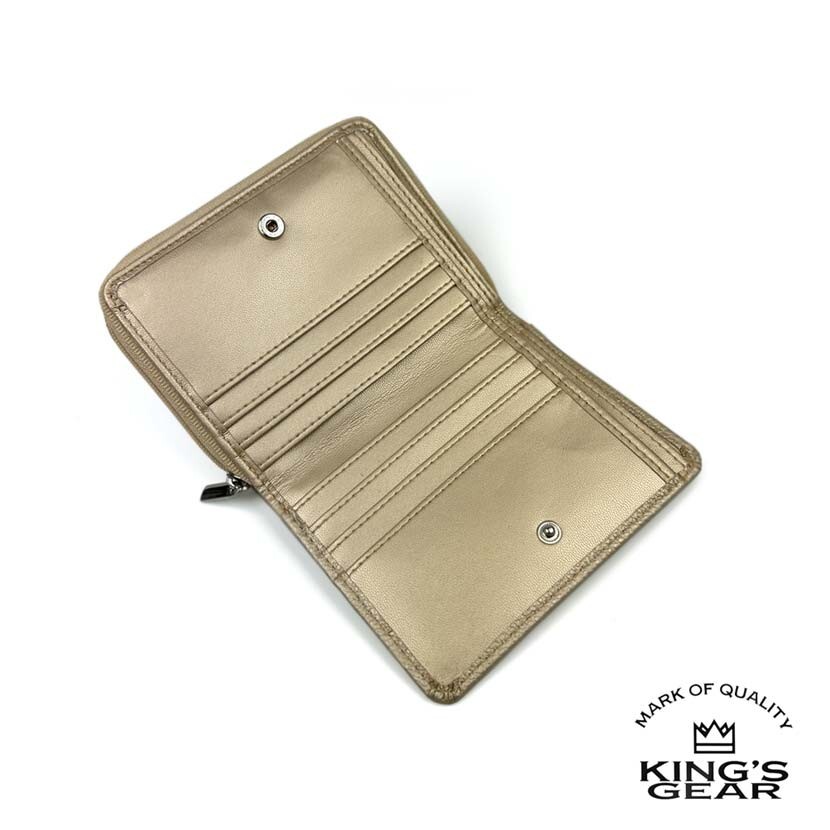 KIMGS GEAR(キングスギア) PUレザー ゴールドカラー 二つ折り KIMGS GEAR(キングスギア) PUレザー ゴールドカラー 二つ折り