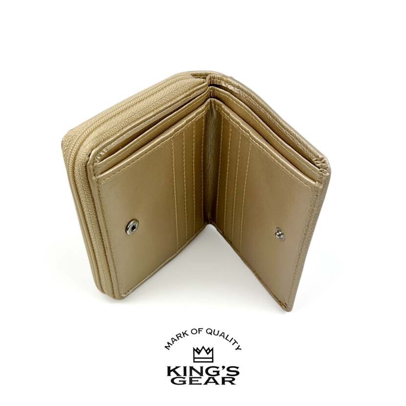 KIMGS GEAR(キングスギア) PUレザー ゴールドカラー 二つ折り KIMGS GEAR(キングスギア) PUレザー ゴールドカラー 二つ折り