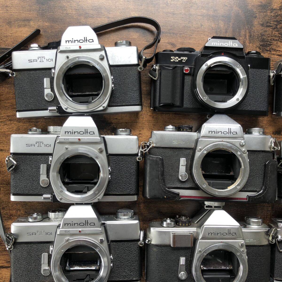 まとめ フィルムカメラボディ 12個 セット ミノルタ X-7 SRT101