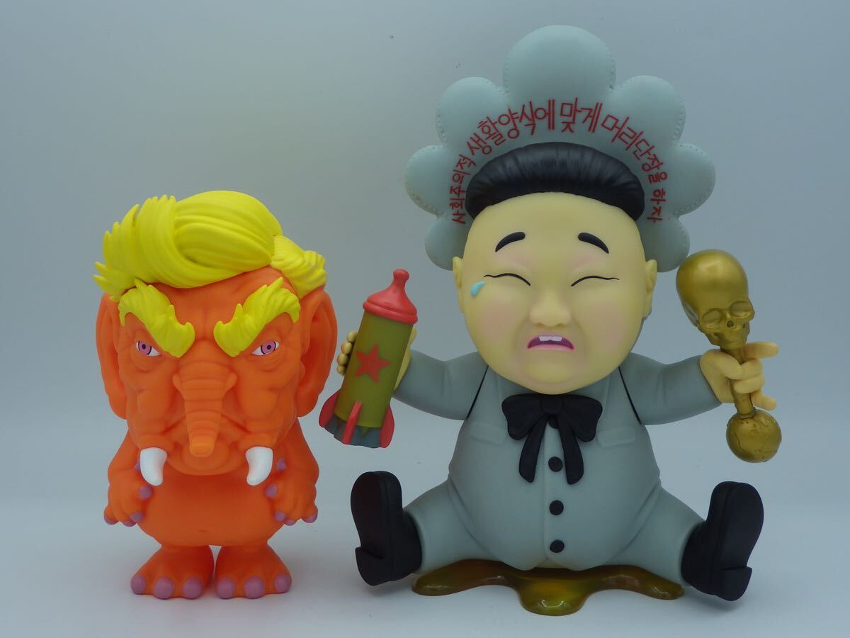 3D RETRO　RON ENGLISH　TRUNK THE ORANGE ELEPHANT　KIDROBOT　FRANK KOZIK　BABY HUEY　BLUE　2個セット　ロンイングリッシュ　コジック