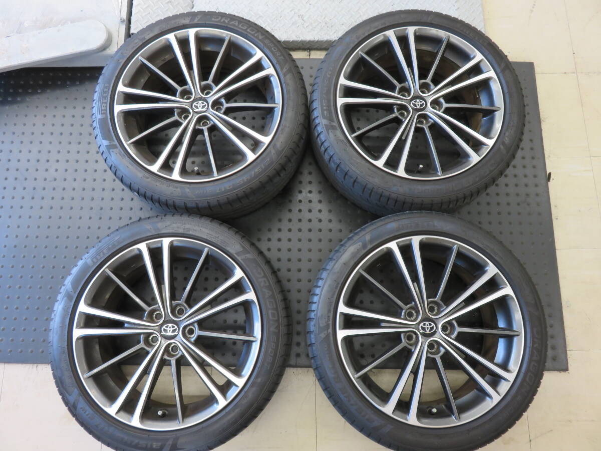 ★TOYOTA 86 純正タイヤホイール 17×7J+48 100/5H 　バリ山タイヤ ピレリ ドラゴンスポーツ 215/45R17 91W タイヤホイール4本セット★