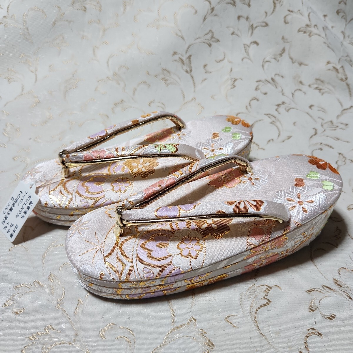 #8-634 "Семь, пять, три" Новый год праздник женщина . zori 19.5cm #8-634 "Семь, пять, три" Новый год праздник женщина . zori 19.5cm