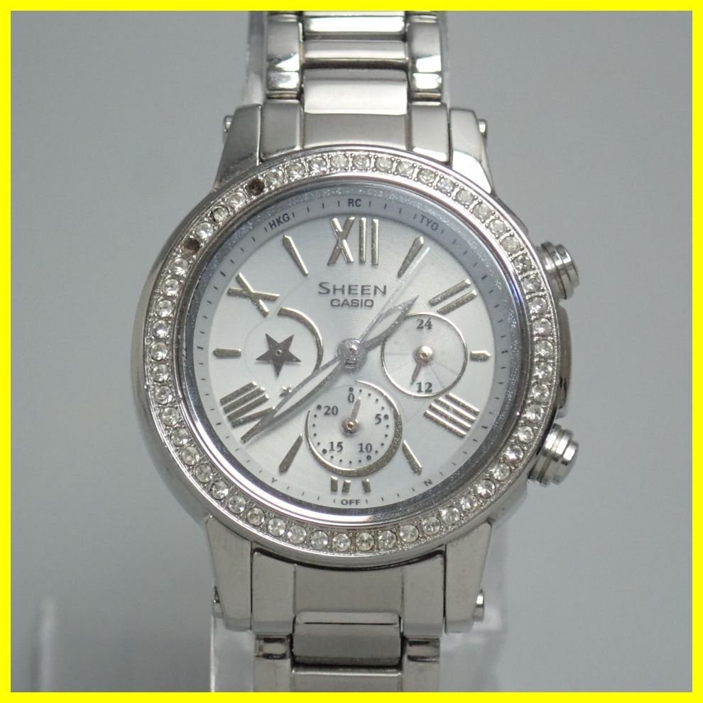 【美品】CASIO SHEEN ソーラー電波時計 SHN-7505D-7AJF Yahoo!オークション - CASIO/カシオ SHEEN/シーン SHN-7505D