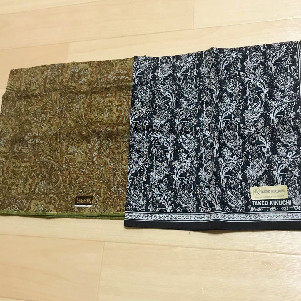 TAKEO KIKUCHI キクチタケオ　aramis メンズ　 ハンカチ 未使用　ブランド　セット　男性用　a54