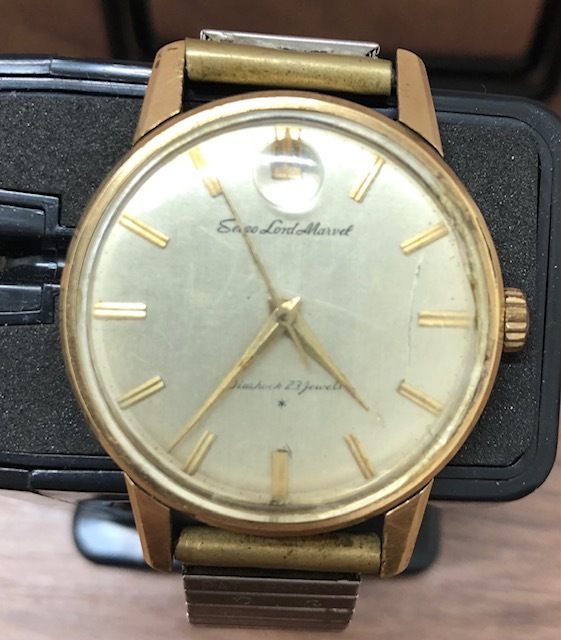 【希少品】 Seiko セイコー Lord Marvel ロードマーベル 手巻 23石 ゴールド アンティーク 15027　稼働品