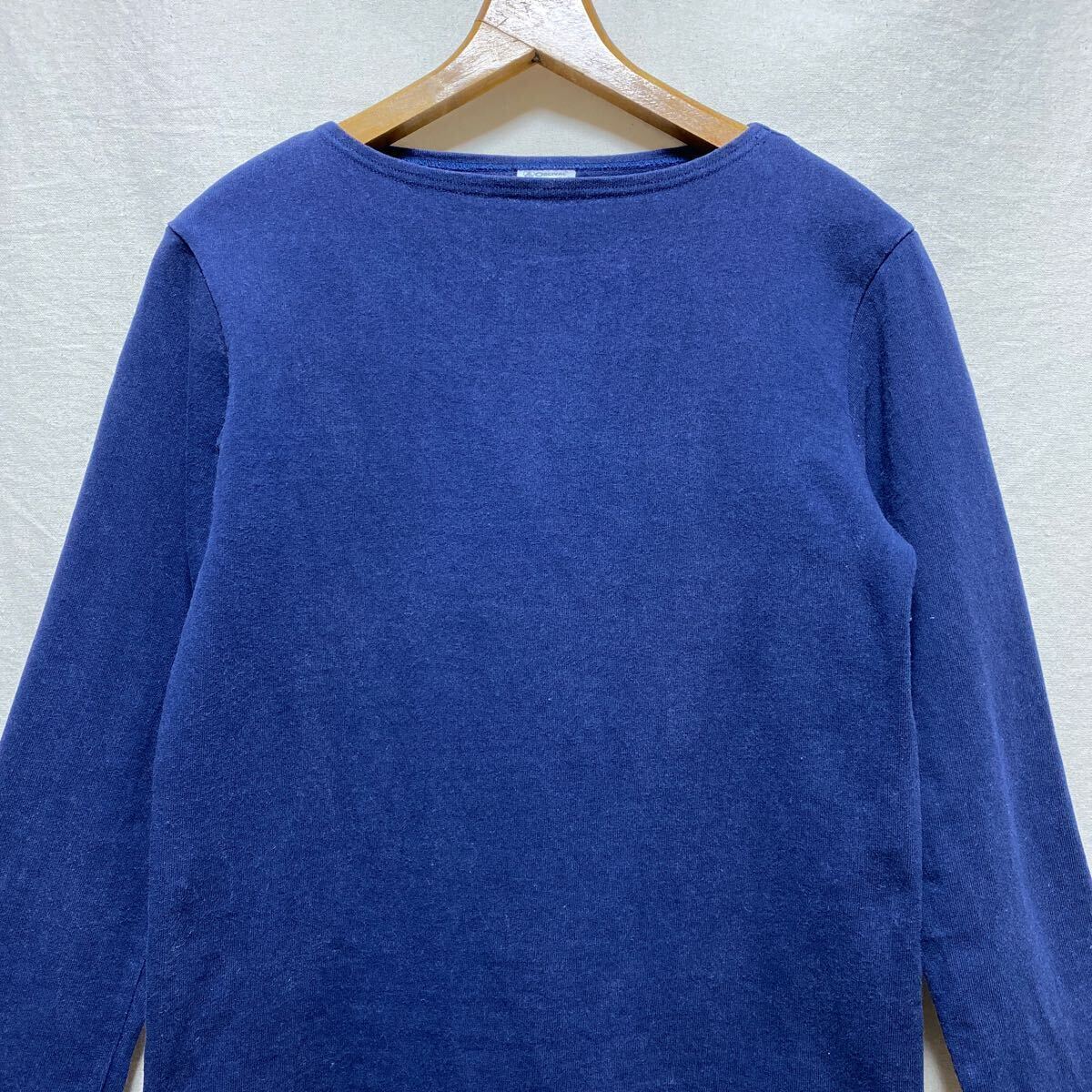 ORCIVAL ボートネックTシャツ 無地　ネイビー 3 オーチバル オーシバル バスクシャツ ヘビーウェイト コットン 長袖Tシャツ ロンT