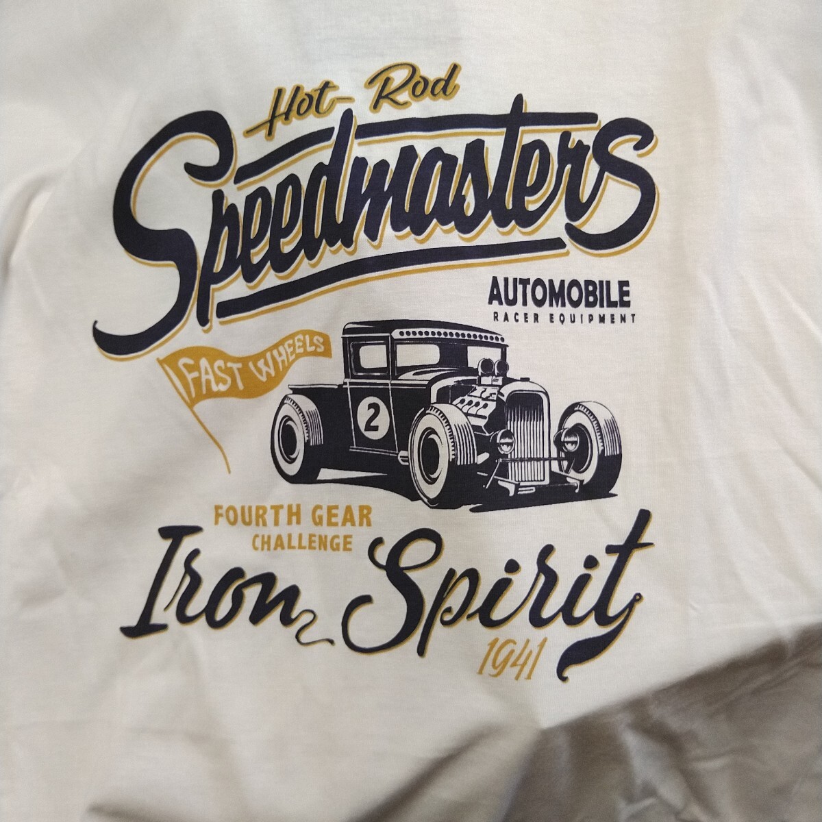ホットロッド　Hot Rod スピードマスター　自動車　Tシャツ　AUTOMOBILE RACER EQUIPMENT 1941 Iron Spirit 新品タグ付き