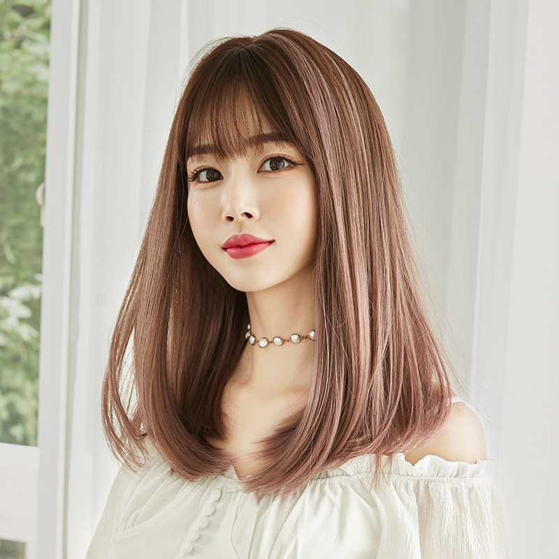 新入荷極美品 ロングストレート 人毛ウィッグ フルウィッグ グラデーション かつら