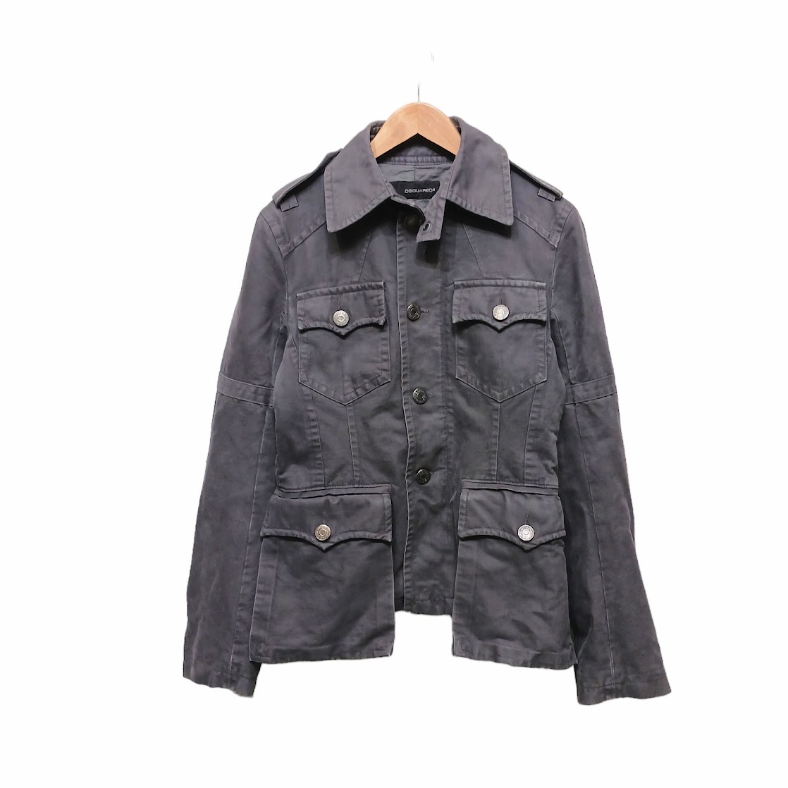 DSQUARED2 ディースクエアード ミリタリー ジャケット ブルゾン M-65 サイズ48 00s 03AW y2k OLD デカボタン エポレット三崎商事 初期