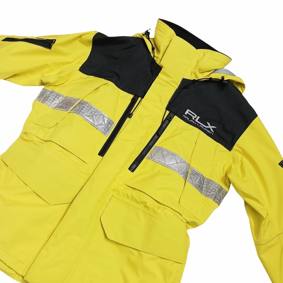 マウンテンパーカー RLX RALPH LAUREN / WATER-REPELLENT HOODED JACKET YELLOW RLX Ralph Lauren Yellow Water Repellent Hooded Jacket M | eBay