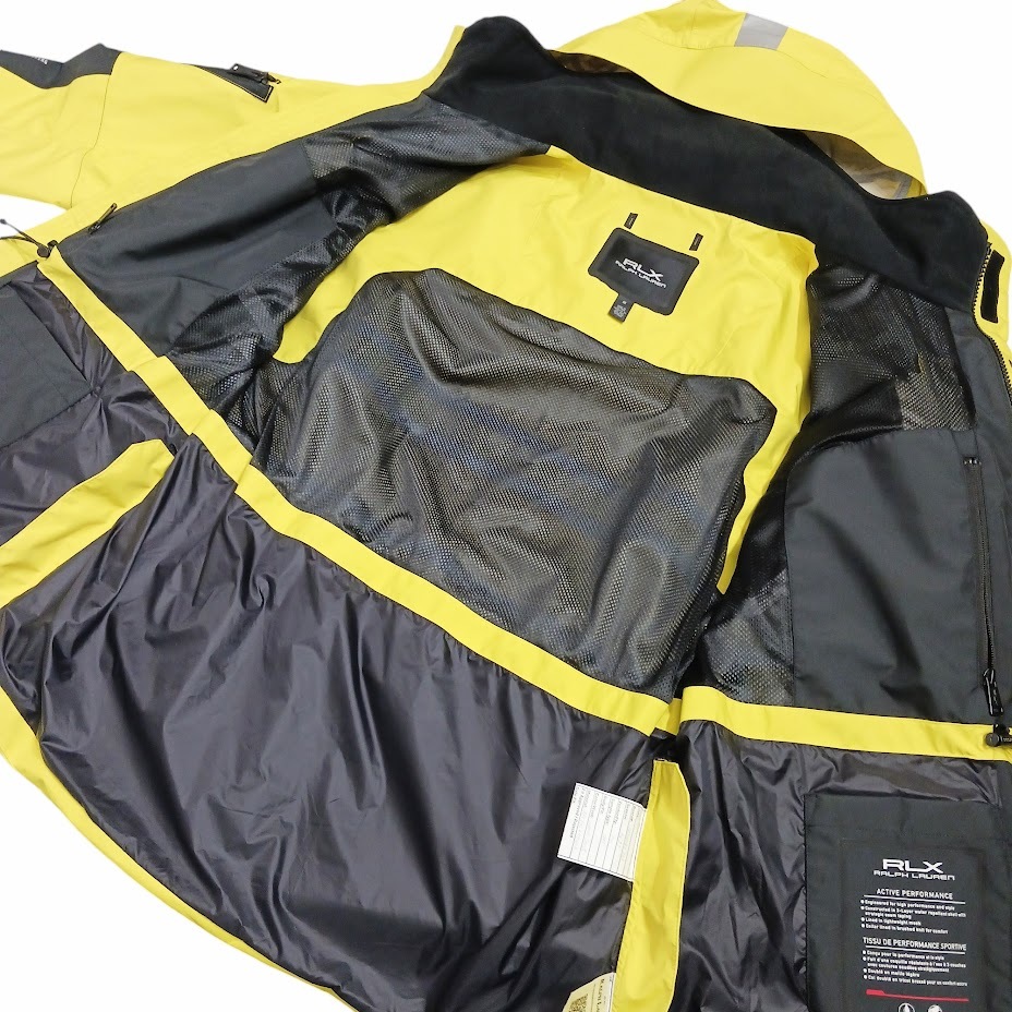 マウンテンパーカー RLX RALPH LAUREN / WATER-REPELLENT HOODED JACKET YELLOW RLX Ralph Lauren Yellow Water Repellent Hooded Jacket M | eBay